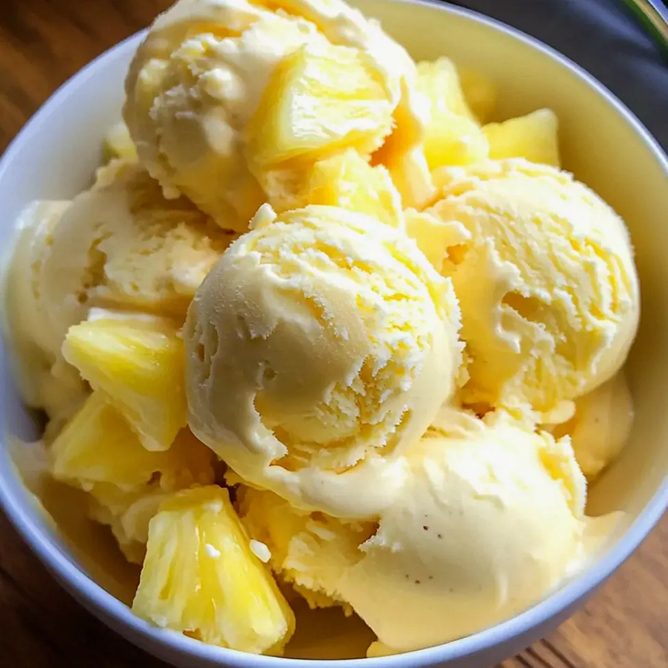 Ananas-Eiscreme für den ultimativen Sommerspaß – Schritt 1