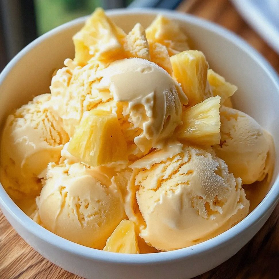 Ananas-Eiscreme für den ultimativen Sommerspaß – Schritt 2