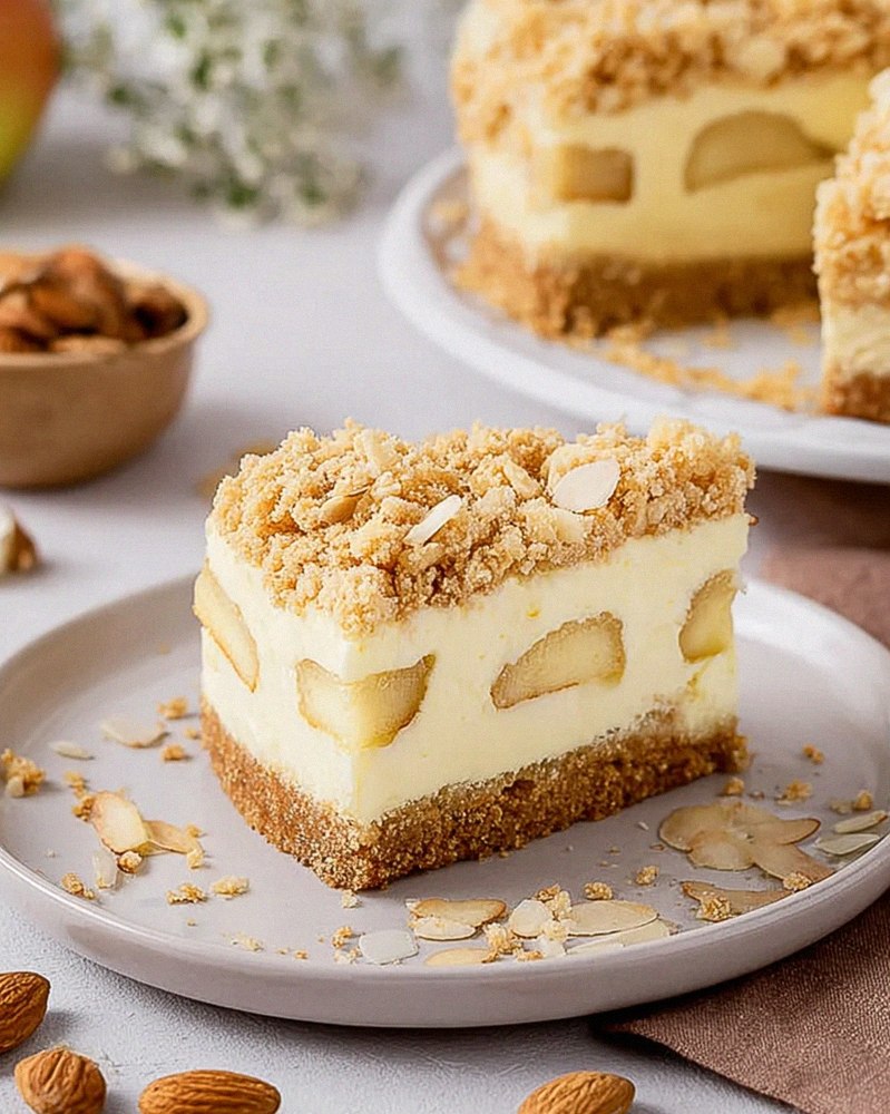 Apfel-Mascarpone-Torte mit Mandelboden – Schritt 2