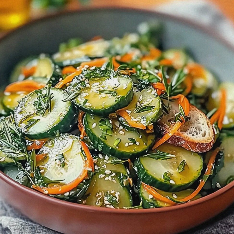 Asiatischer Gurkensalat frisch für den Sommer – Schritt 1