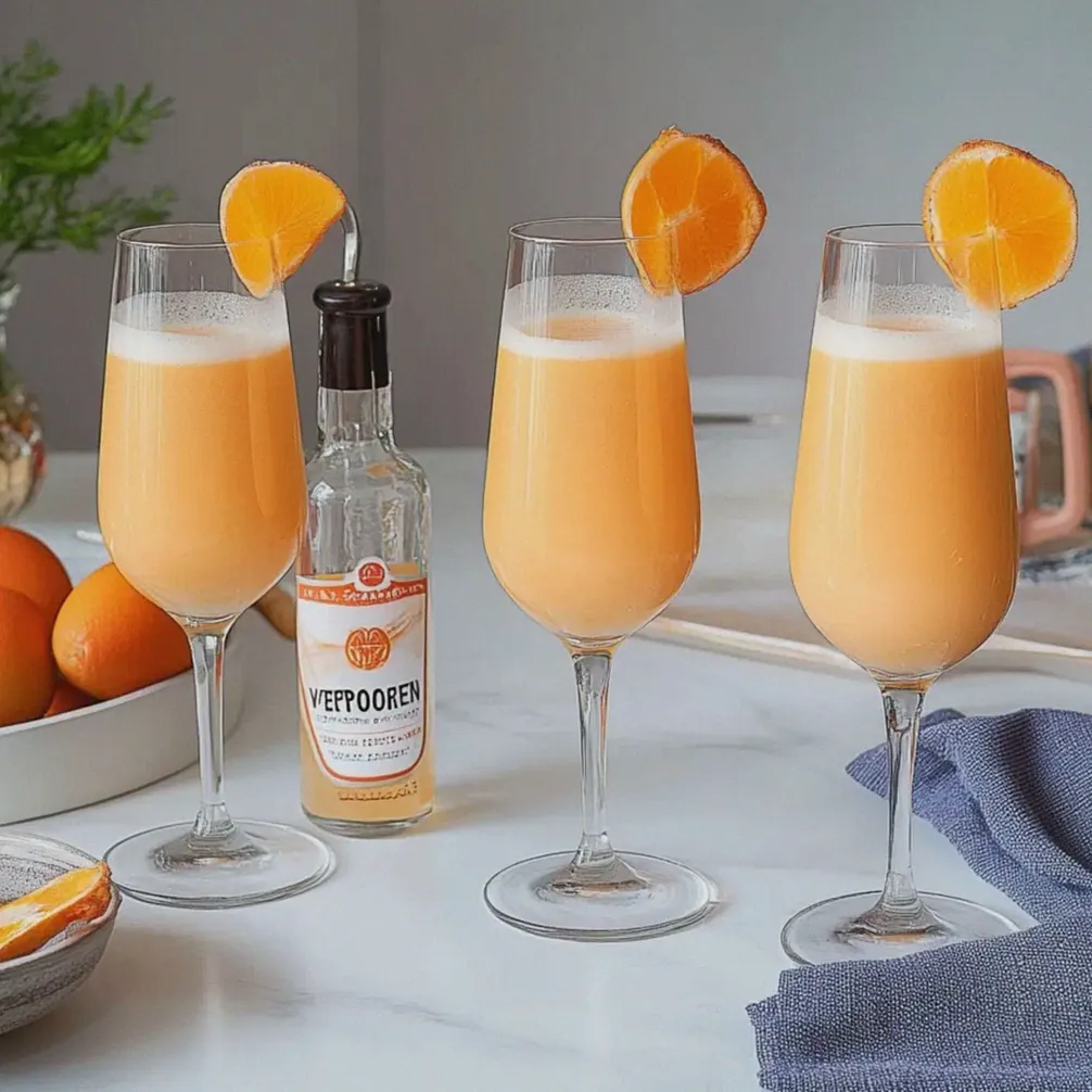 Bellini mit Vanillesauce - Fruchtiger Cocktailgenuss