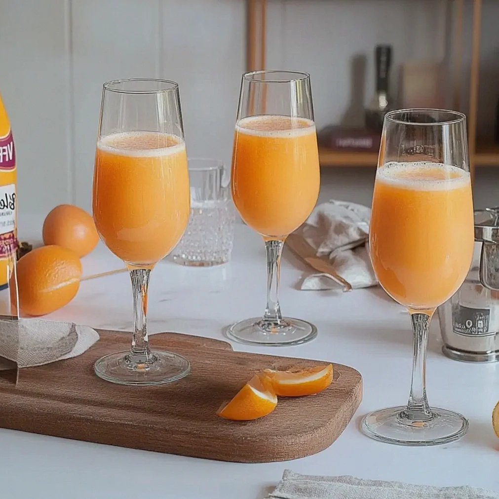 Bellini mit Vanillesauce - Fruchtiger Cocktailgenuss – Schritt 1