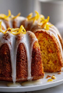 Bester Karottenkuchen Gugelhupf mit spritziger Zitrone