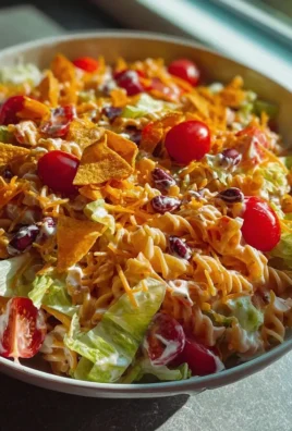 Bunter Taco Nudelsalat mit Crunch – Frisch und lecker genießen!
