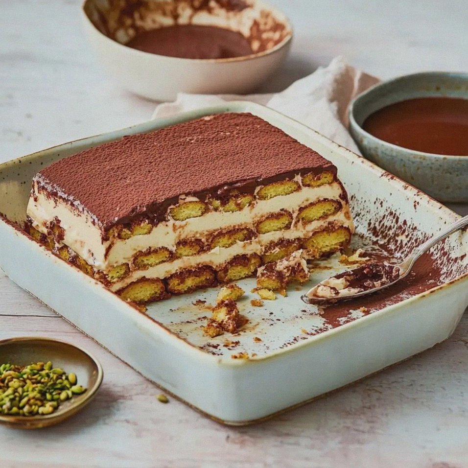 Chocolate Tiramisu mit Pistazien und Kadayif – Schritt 1