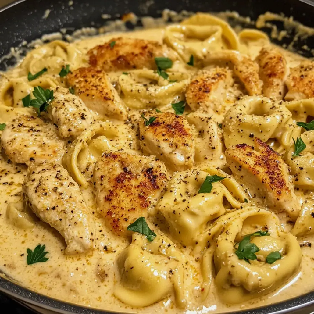 Cremige Cajun Knoblauch Hähnchen Tortellini für die Seele – Schritt 2