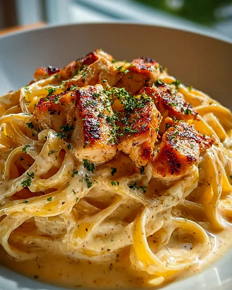 Cremige Hähnchen Alfredo Nudeln – Ultimatives Rezept!