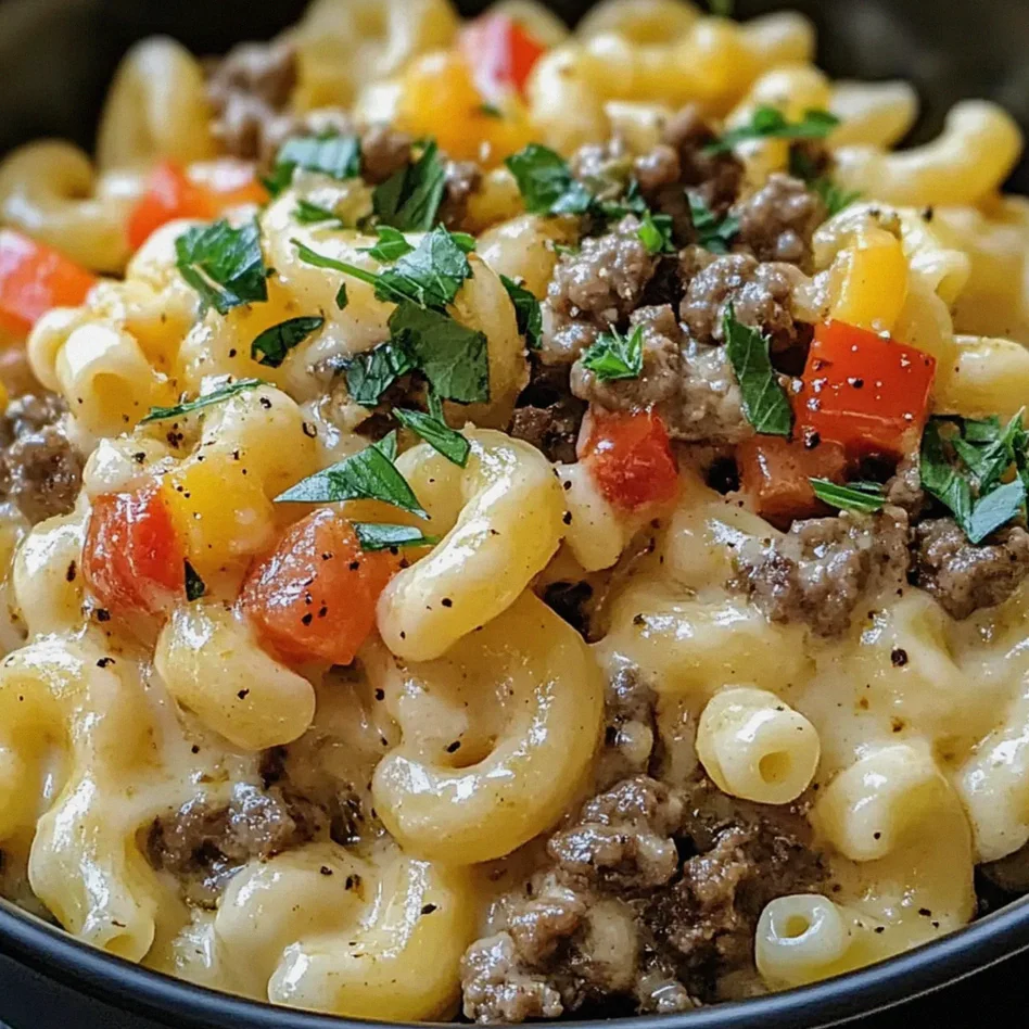 Cremige Philly Cheesesteak Mac & Cheese für Genießer – Schritt 1