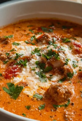 Cremige Rinderwurst-Tomaten-Frischkäse-Suppe Rezept