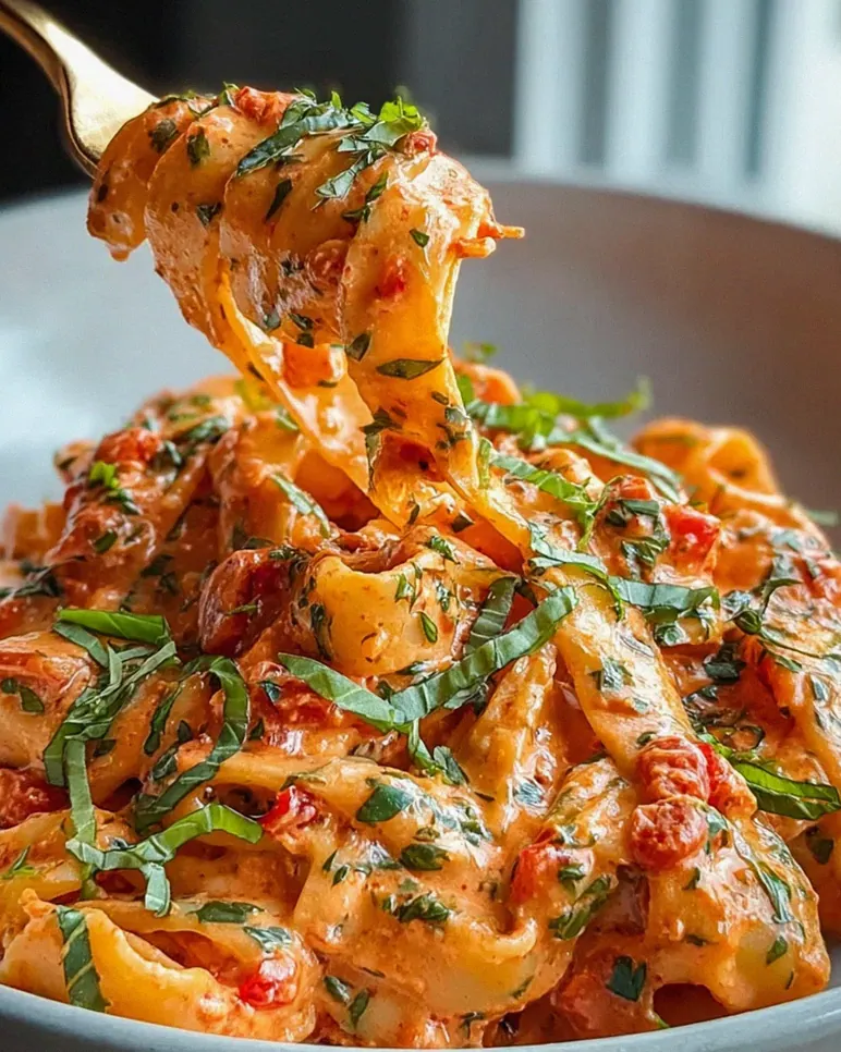 Cremige Tomaten-Knoblauch Pasta – schnell & lecker!