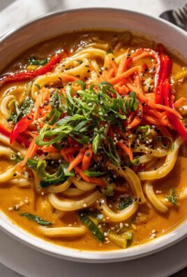 Curry Udon Ramen mit Karotten & Paprika – Schnell & Lecker!
