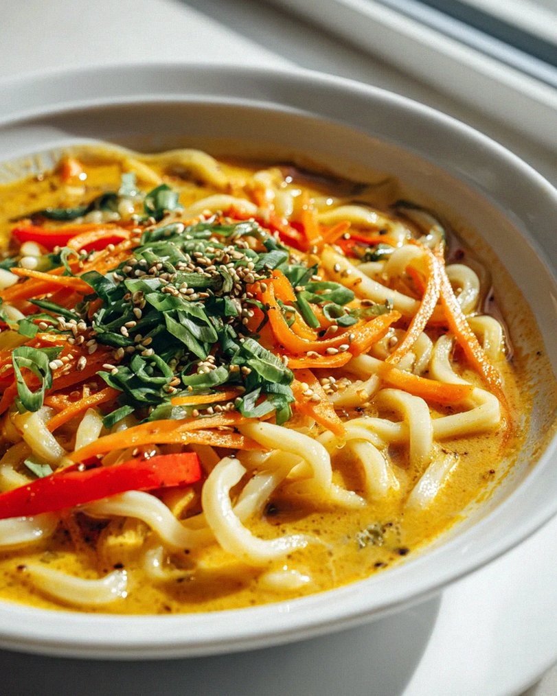 Curry Udon Ramen mit Karotten & Paprika – Schnell & Lecker! – Schritt 2