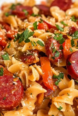 Ein-Topf Kielbasa Pasta für schnelles Komfortessen