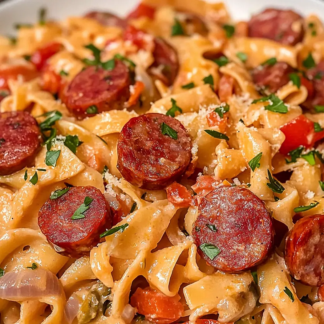 Ein-Topf Kielbasa Pasta für schnelles Komfortessen – Schritt 2
