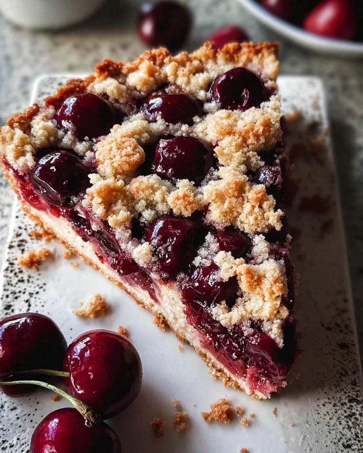 Einfacher und schneller cherry juice-Streusel-Kuchen – Schritt 2