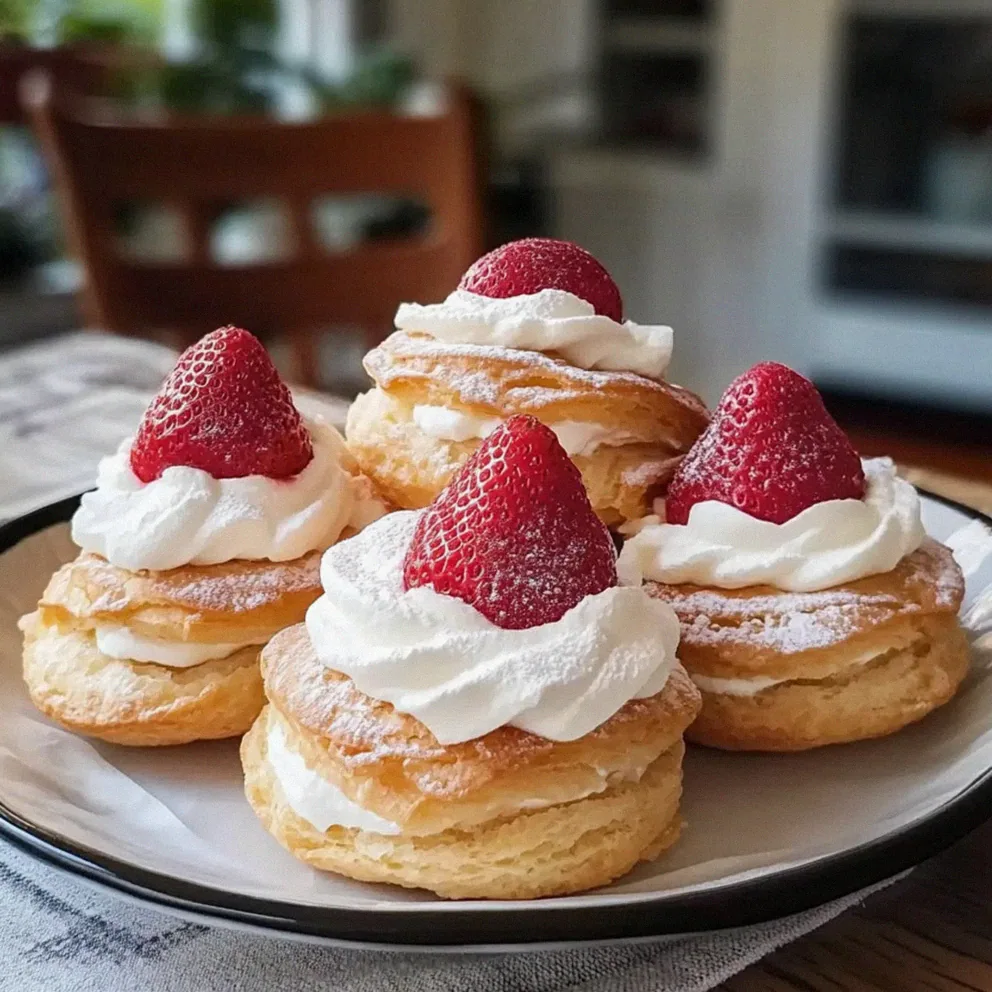 Erdbeer-Sahne-Profitroles – Französischer Genuss pur – Schritt 2