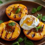 Gegrillte Pfirsiche mit Joghurt und Honig