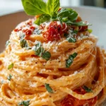 Geröstete Tomaten und Knoblauch Ricotta Pasta Rezept