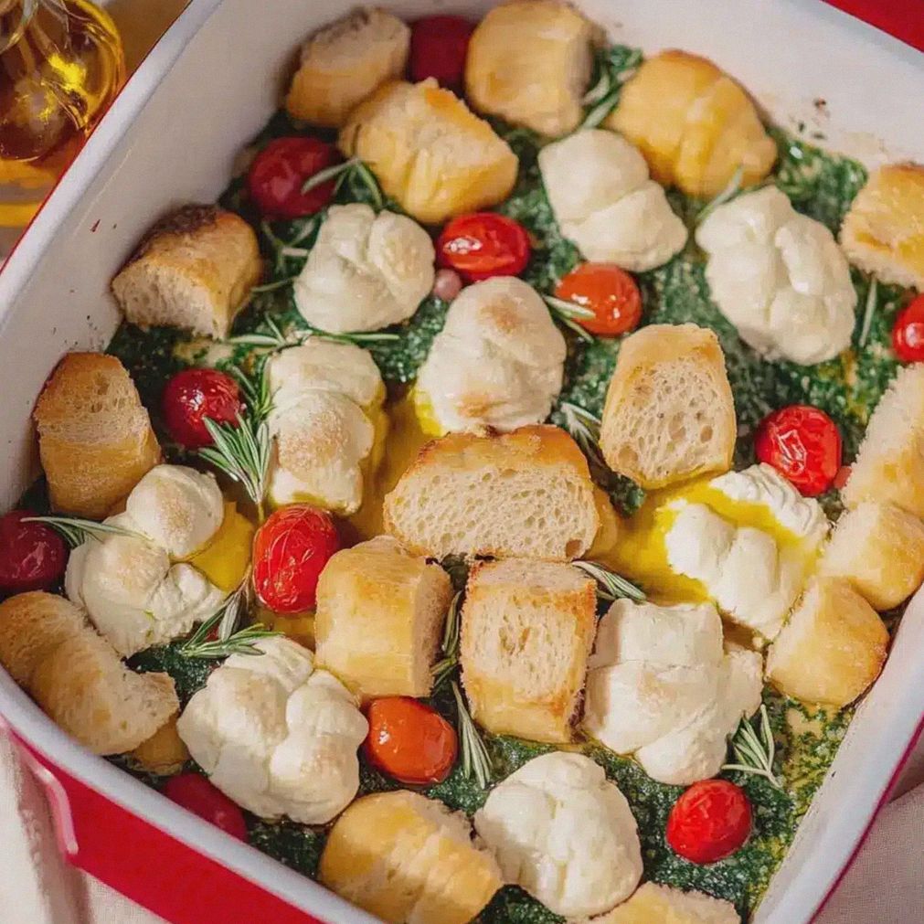 Gnocchi Auflauf mit Spinat Tomate Mozzarella einfach zubereiten – Schritt 1