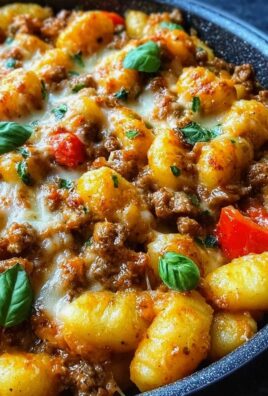 Gnocchi Pfanne mit Hackfleisch und Paprika