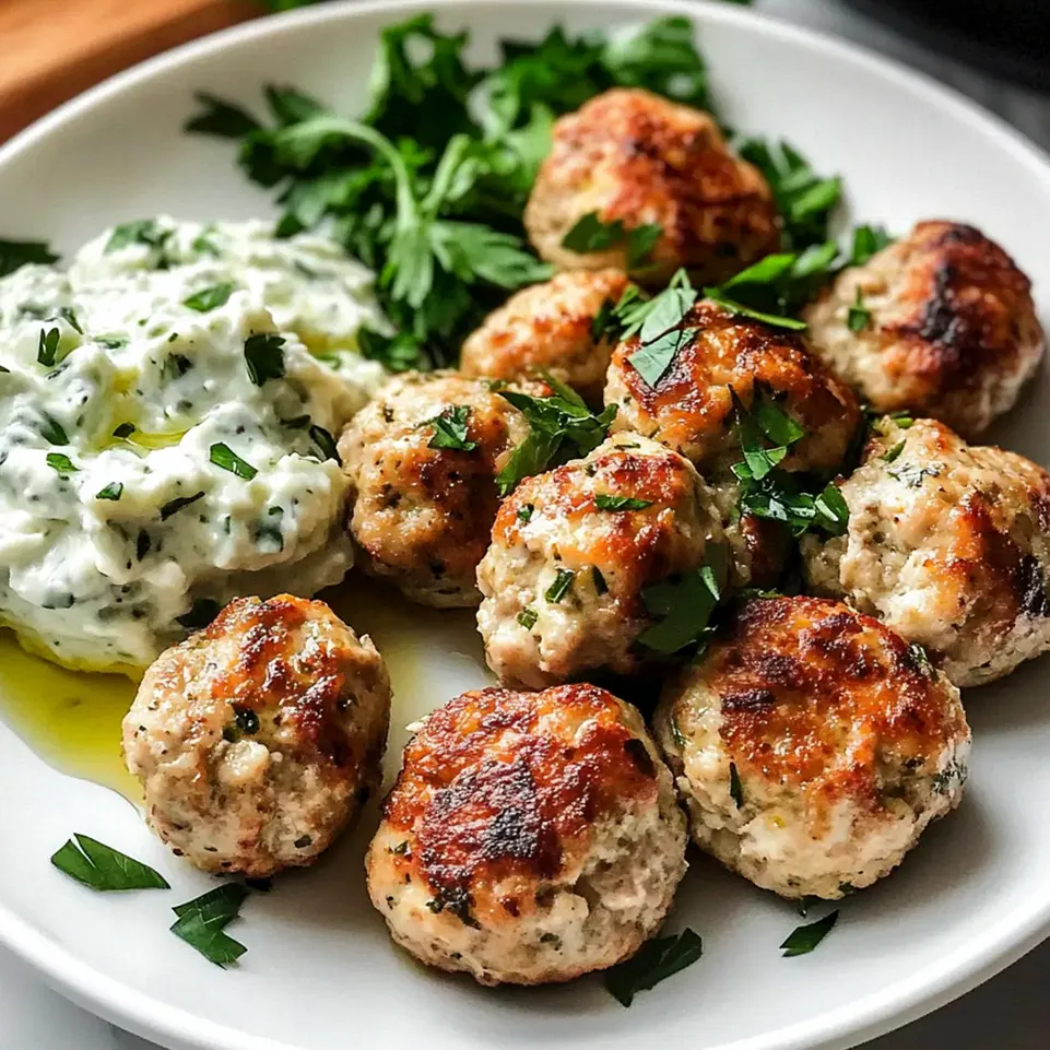 Griechische Hähnchenfleischbällchen schnell gemacht