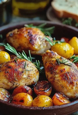 Hähnchenschenkel mit Ofengemüse knusprig zubereiten