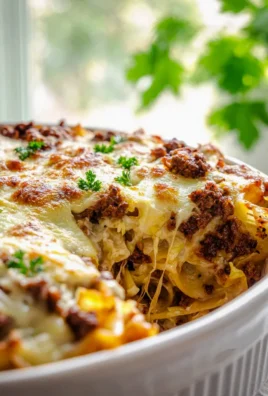 Herzhafter Nudelauflauf mit Hackfleisch und Kraut