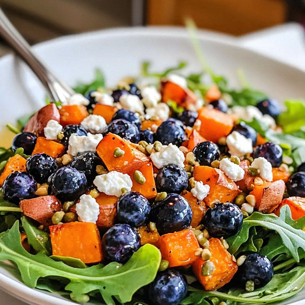 Honig Süßkartoffel Sommer Salat mit Vinaigrette