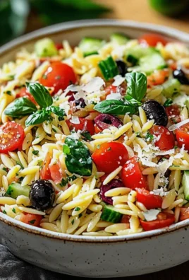 Italienischer Orzo Nudelsalat