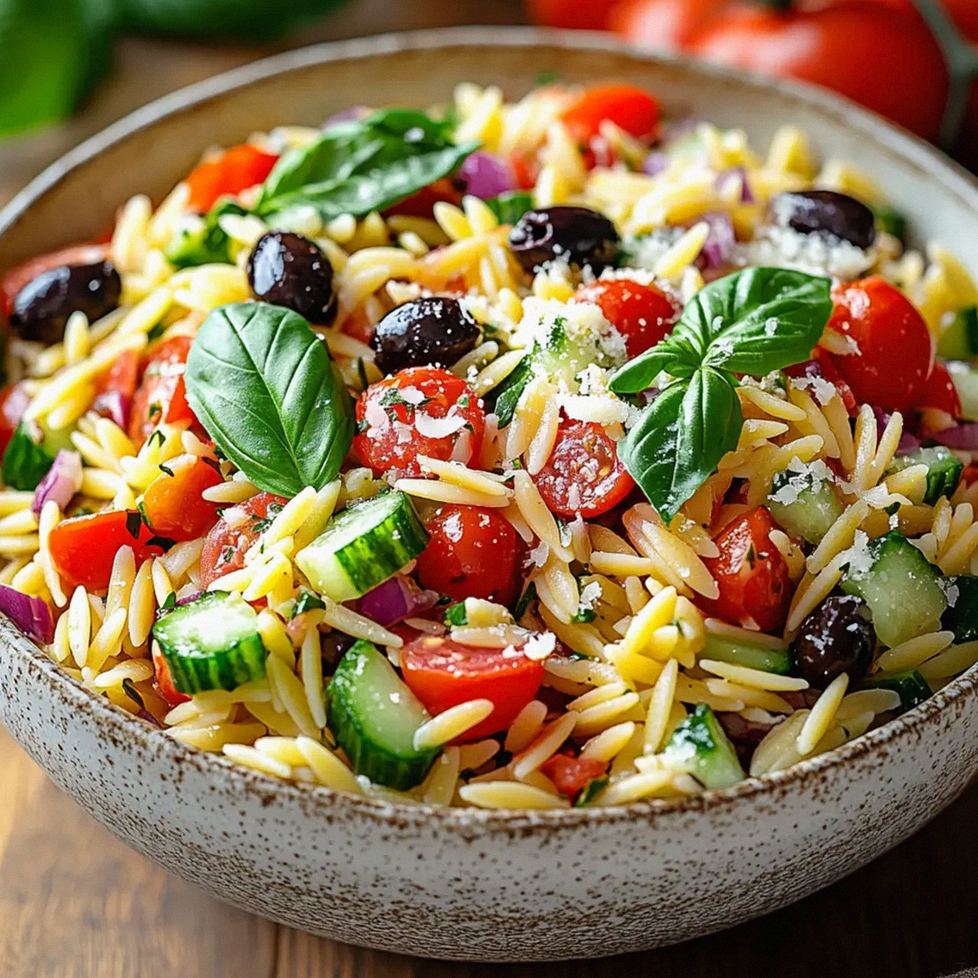Italienischer Orzo Nudelsalat – Schritt 2
