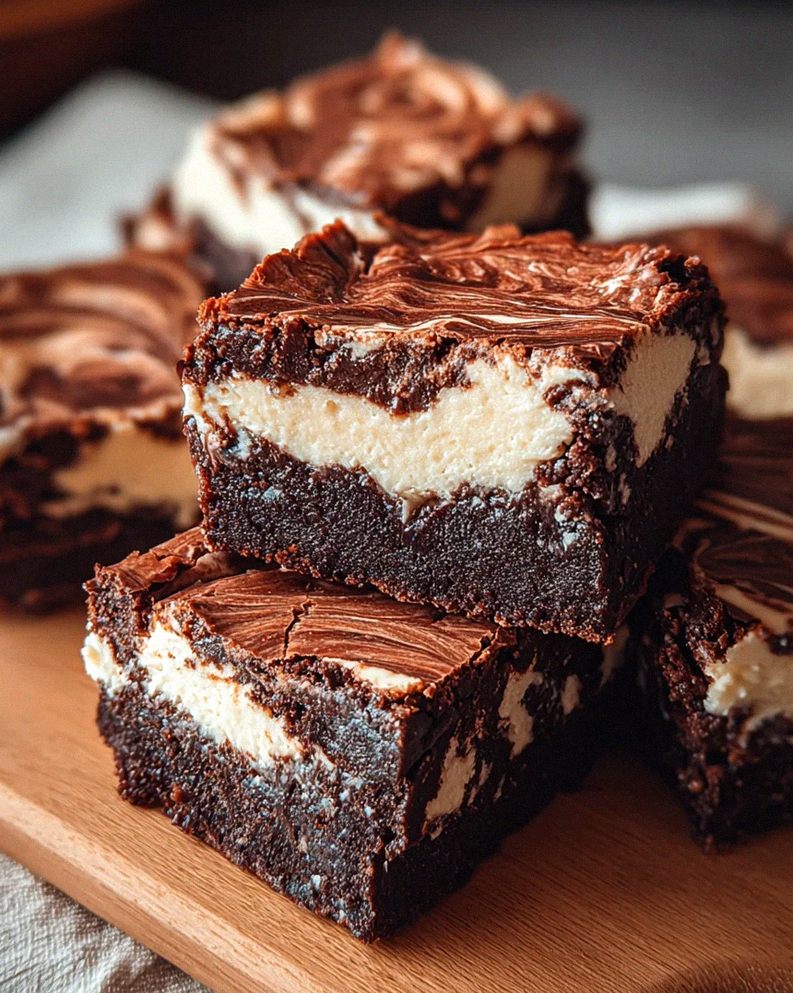 Käsekuchen Brownies mit Frischkäse und Schokolade – Schritt 2