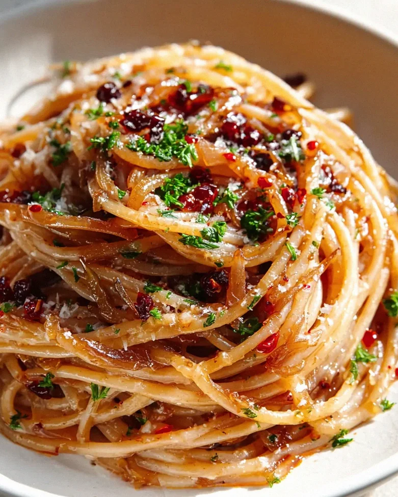 Karamellisierte Zwiebel Pasta mit Chiliöl – Ein Genuss! – Schritt 2