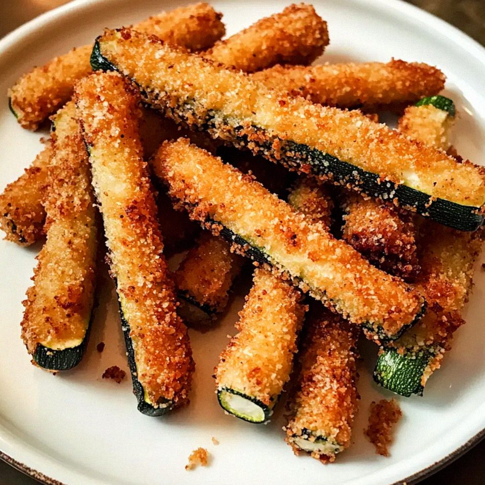 Knusprig gebratene Zucchini für jeden Snackliebhaber
