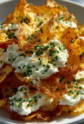 Knusprige Knoblauch Kräuter Cottage Cheese Chips selbstgemacht