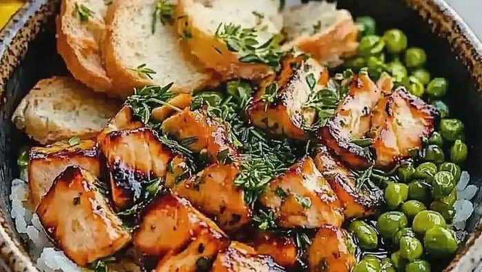 Lachs Bowls knusprig mit frischem Gemüse zubereiten