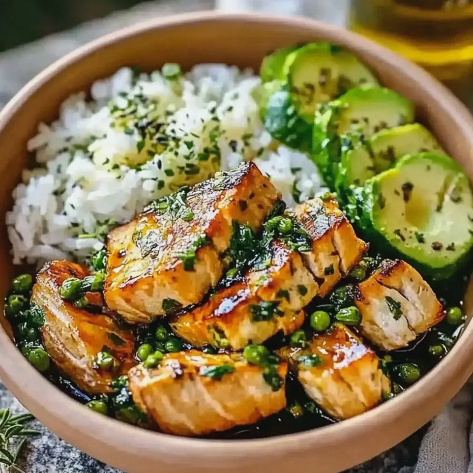 Lachs Bowls knusprig mit frischem Gemüse zubereiten – Schritt 2