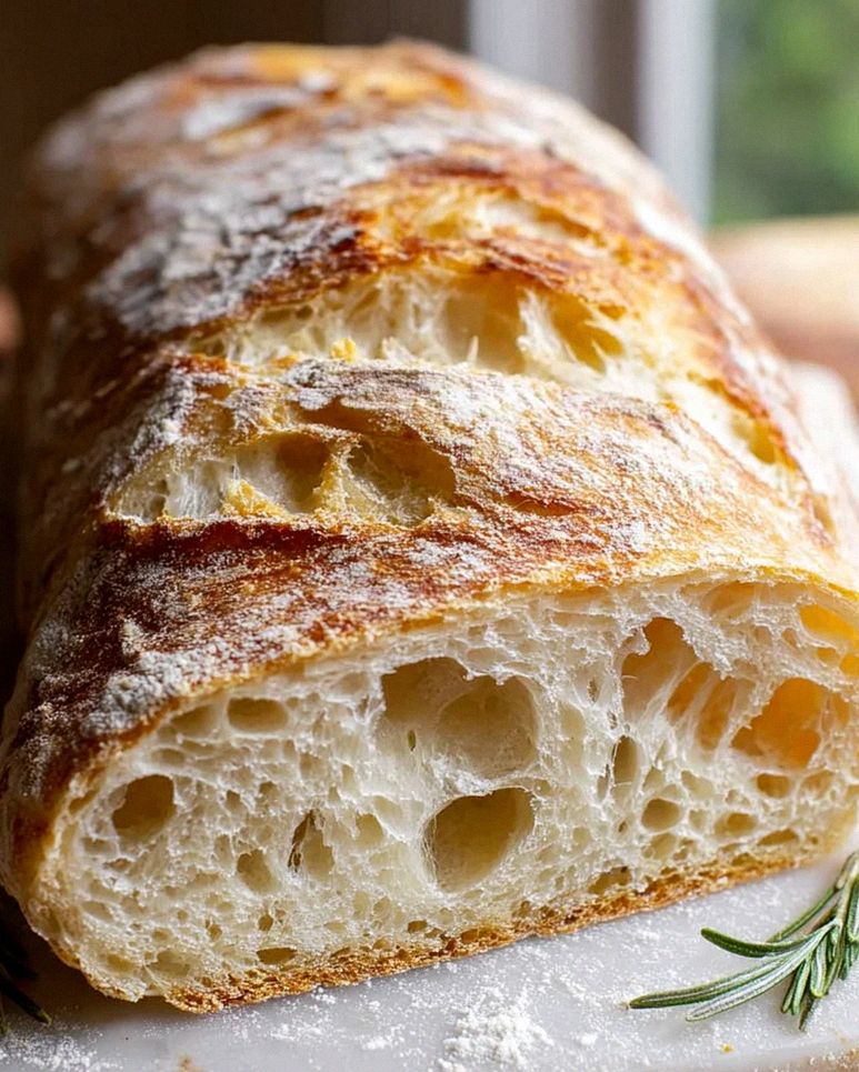 Leckeres Ciabatta-Brot Rezept für frisches Backvergnügen
