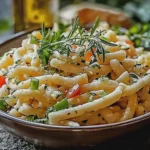 Limetten Nudelsalat knusprig für den perfekten Sommer