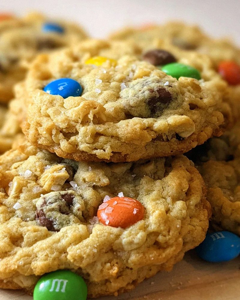 M&M-Cookies mit Haferflocken