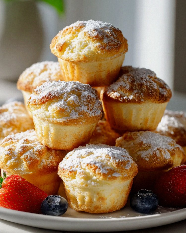 Mini Fluffige Waffel Muffins – Perfekt für Frühstück & Partys!
