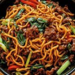 Mongolisches Rindfleisch Chow Mein