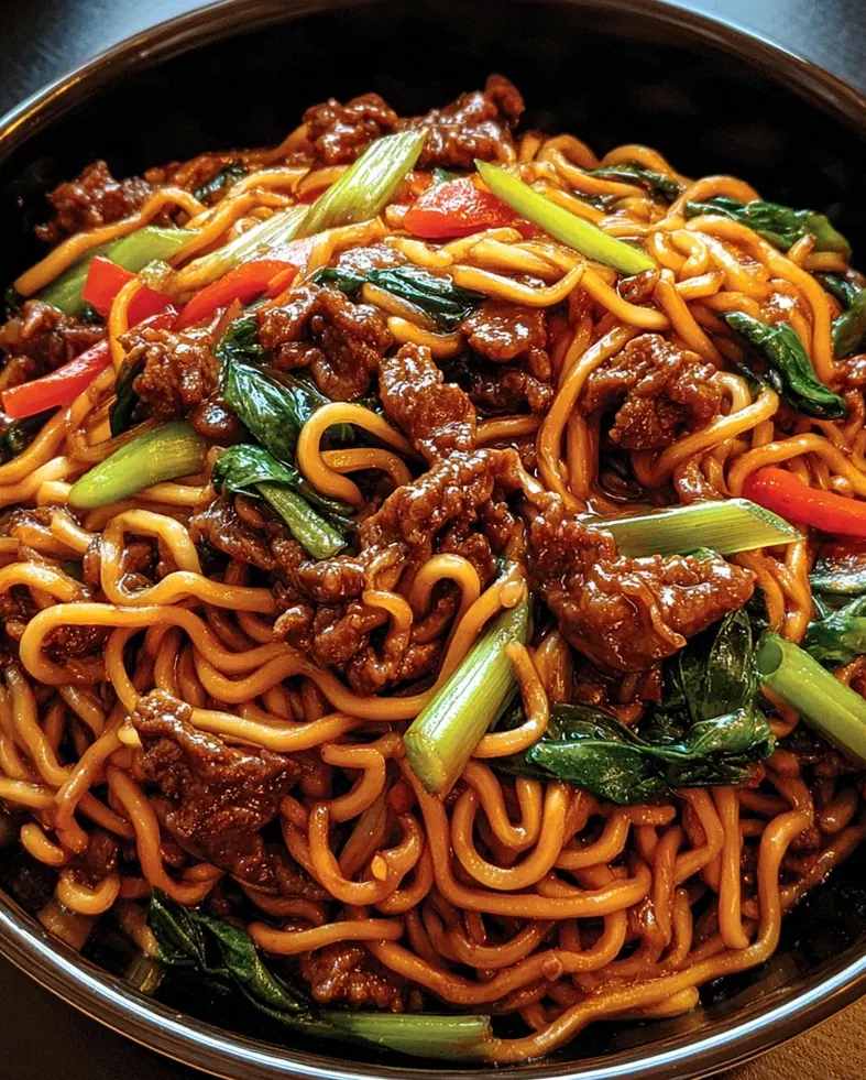 Mongolisches Rindfleisch Chow Mein – Schritt 1