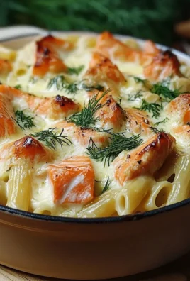 Nudelauflauf mit Lachs und Sahne