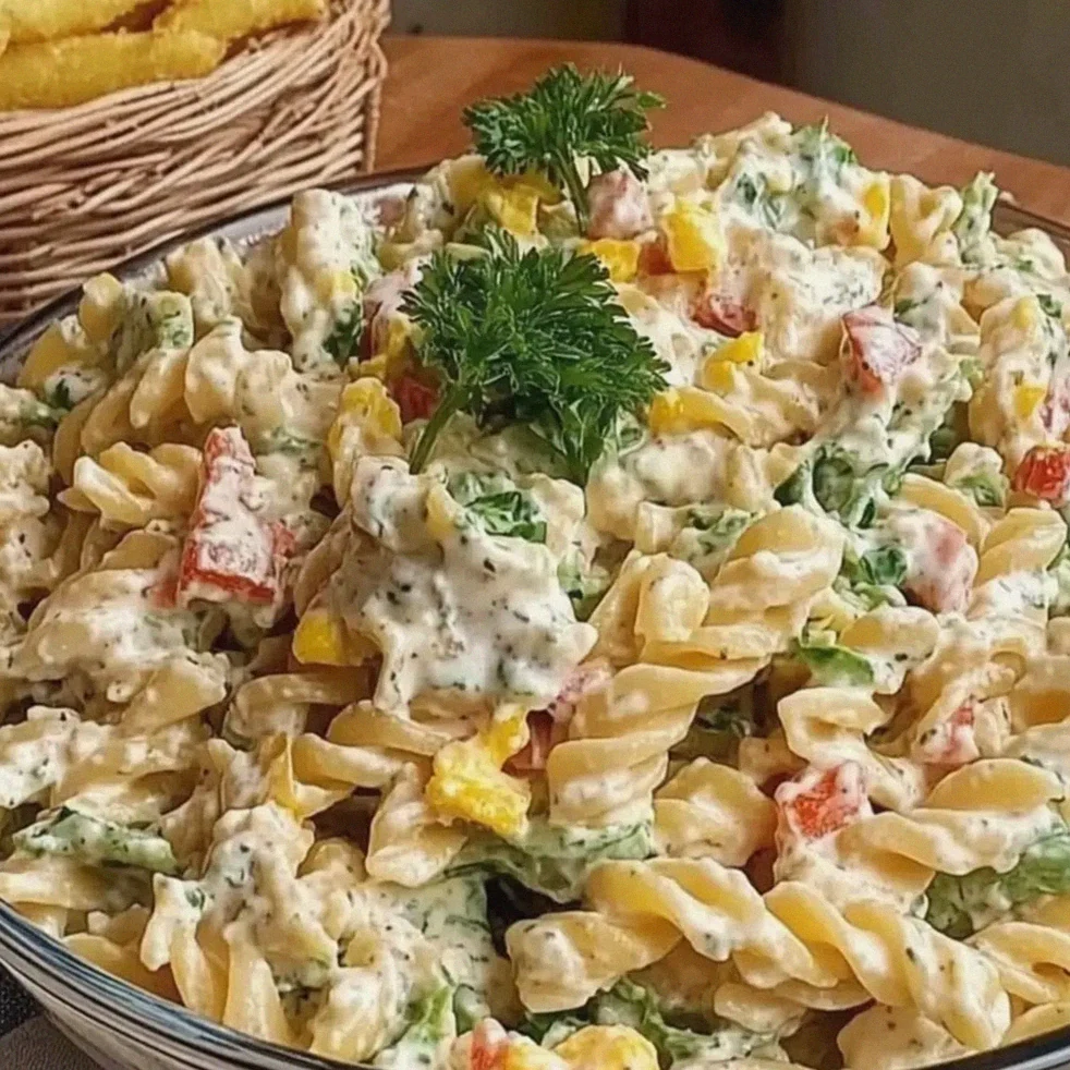 Nudelsalat mit Joghurt Soße für erfrischende Somertage – Schritt 2