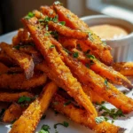 Ofen gebackene Süßkartoffel-Pommes: Knusprig & Gesund!