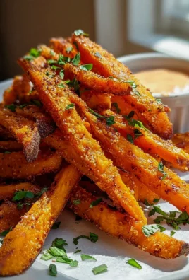 Ofen gebackene Süßkartoffel-Pommes: Knusprig & Gesund!