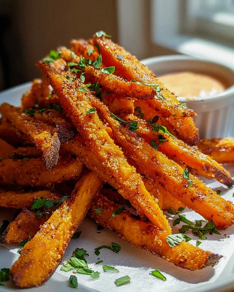 Ofen gebackene Süßkartoffel-Pommes: Knusprig & Gesund!