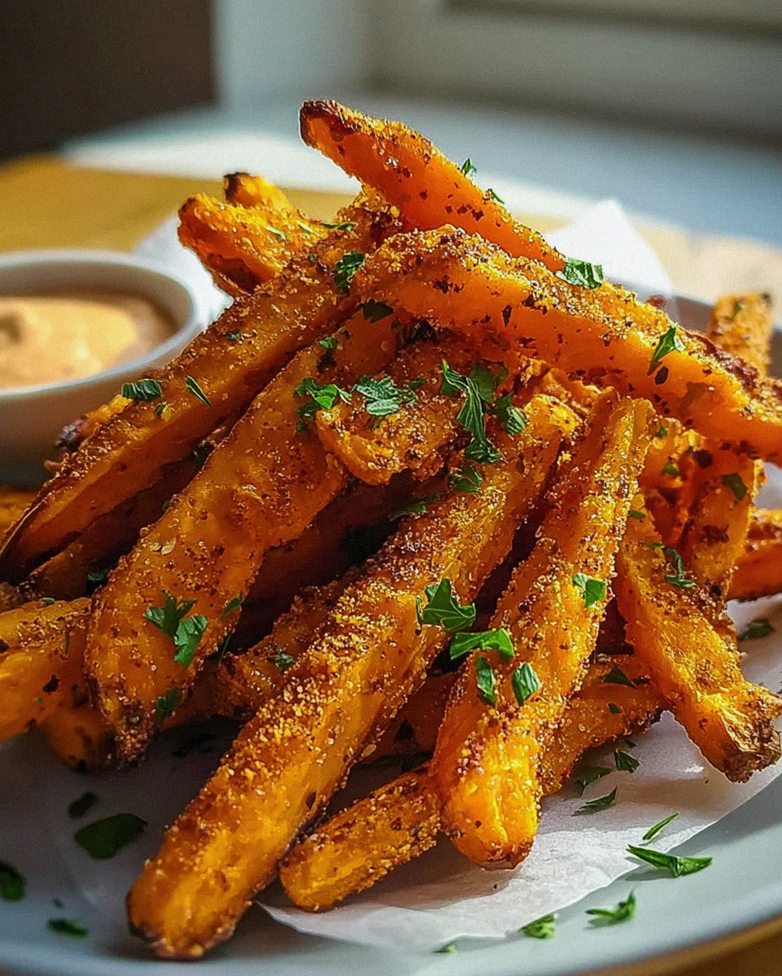 Ofen gebackene Süßkartoffel-Pommes: Knusprig & Gesund! – Schritt 2