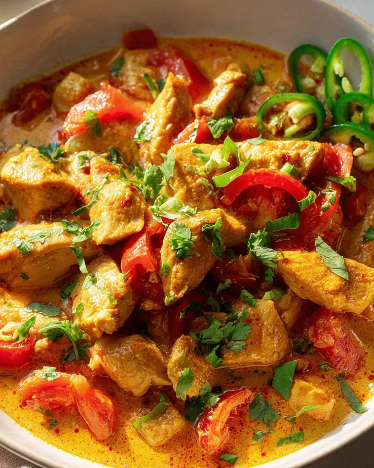 Paprika Hähnchen Curry mit Kokosmilch – Schnell & Lecker – Schritt 2