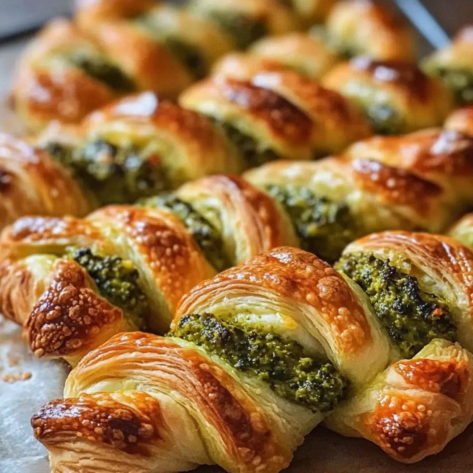 Pesto-Drehungen mit Mozzarella einfach selber machen